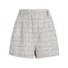 Dolce & Gabbana Tweed Shorts In Grey
