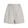 Dolce & Gabbana Tweed Shorts In Grey