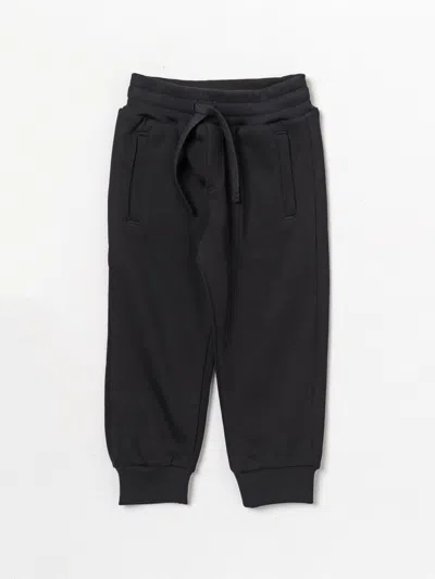 Dolce & Gabbana Kids' Pants In Cotton In Black