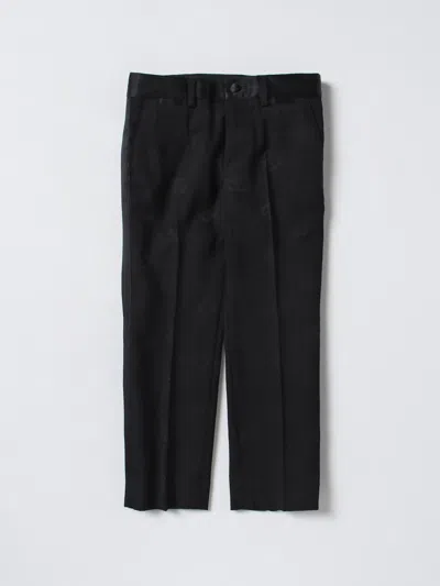 Dolce & Gabbana Kids' Pants In Viscose In Black