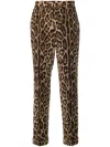 Dolce & Gabbana Leopard-print Track Pants In Multi