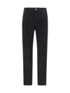 Dolce & Gabbana Black Skinny Jeans With Logo Plaque At The Back In Stretch Cotton Denim Man In Variante Abbinata