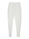 Dolce & Gabbana White Pants With Turn-up Hem In Linen Man In White