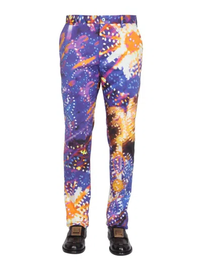 Dolce & Gabbana Luminaire-print Tailored Trousers In Multicolor