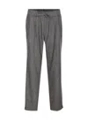 Dolce & Gabbana Trousers Tailored Herringbone Pattern In Gray