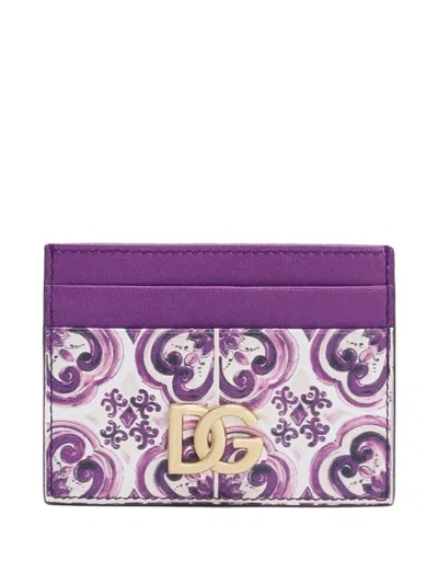 Dolce & Gabbana Paper Holder Dg In Purple