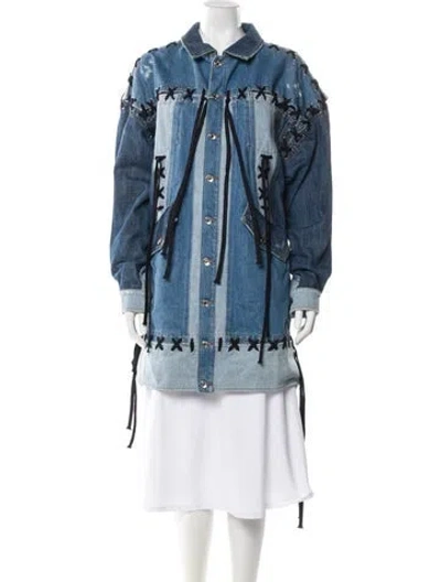 Pre-owned Dolce & Gabbana Parka In Blue