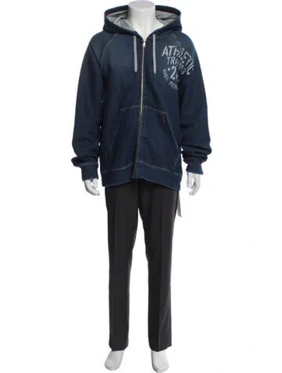 Pre-owned Dolce & Gabbana Parka In Blue