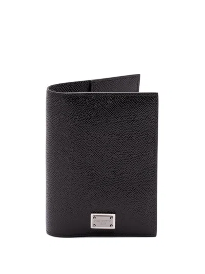 Dolce & Gabbana Passport Holder In Black
