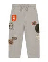 Dolce & Gabbana Patch-detail Track Trousers In Grey