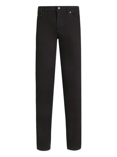 Dolce & Gabbana Patch Jeans In Black