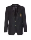 Dolce & Gabbana Patch Martini Jacket In Blue