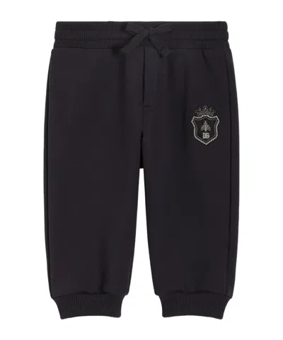 Dolce & Gabbana Patch-detail Trousers In Black