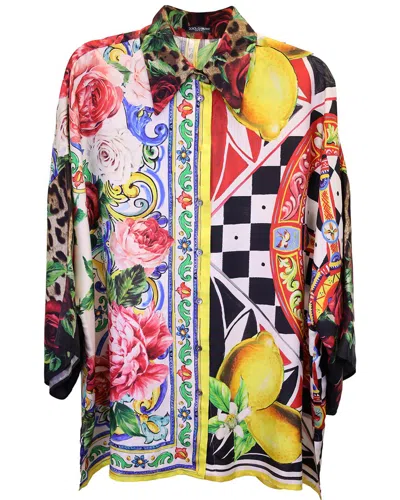 Dolce & Gabbana Patchwork Blouse (authentic Pre-loved) In Multi