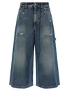 Dolce & Gabbana Patchwork Denim Bermuda Shorts In Blue