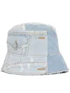 Dolce & Gabbana Patchwork Denim Bucket Hat In Blue