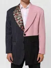 Dolce & Gabbana Multicolor Patchwork Single Breasted Blazer In Multi
