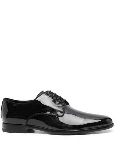 DOLCE & GABBANA PATENT-FINISH LOAFERS