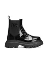 Dolce & Gabbana Black Leather Boots In Black