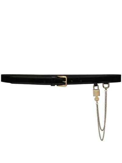 DOLCE & GABBANA DOLCE & GABBANA PATENT LEATHER BELT