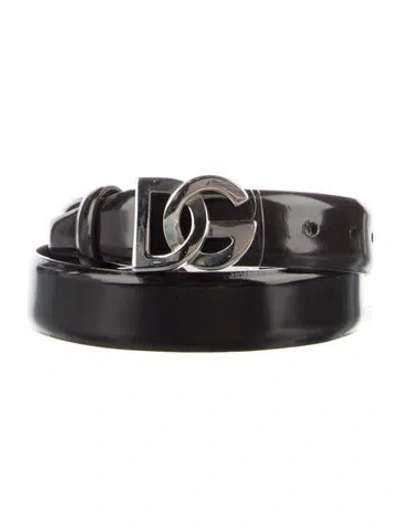Pre-owned Dolce & Gabbana Patent Leather Belt In Multi
