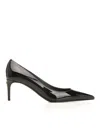 Dolce & Gabbana Patent Leather Dcollet In Black