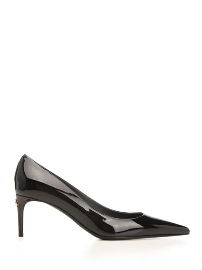 DOLCE & GABBANA PATENT LEATHER DÉCOLLETÉ
