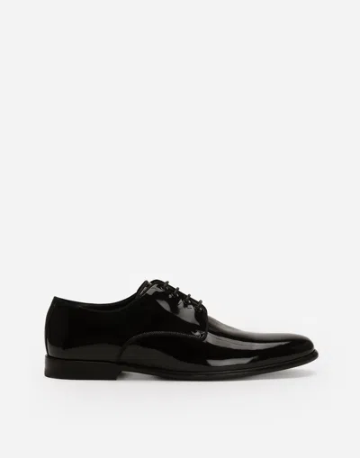 DOLCE & GABBANA PATENT LEATHER DERBY SHOES