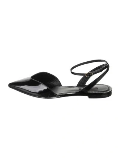 Pre-owned Dolce & Gabbana Patent Leather Flats In Black