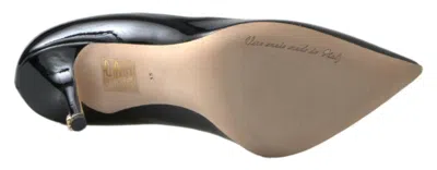 Dolce & Gabbana Patent Leather Heel In Black