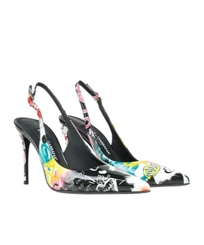 Dolce & Gabbana Patent Leather High Heels In Black