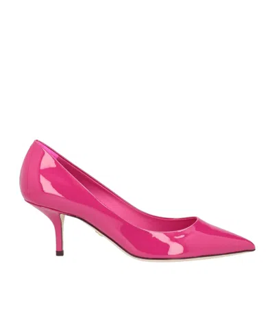 Dolce & Gabbana Patent Leather High Heels In Animal Print