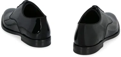 Dolce & Gabbana Patent Leather Lace-up Derby Shoes In Black