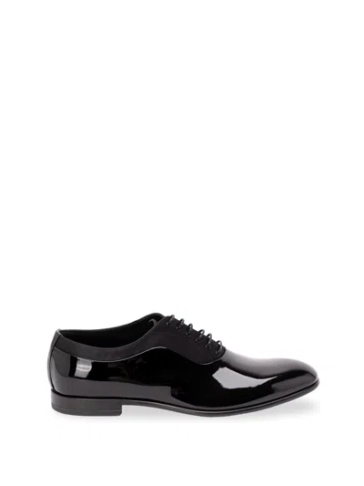 Dolce & Gabbana Patent-leather Lace-up Shoes In Multi