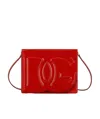 Dolce & Gabbana Dg Logo Patent Leather Crossbody Bag In Red