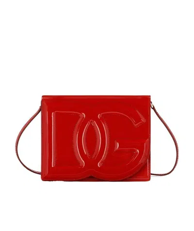 DOLCE & GABBANA DOLCE  GABBANA LOGO EMBOSSED CROSSBODY BAG