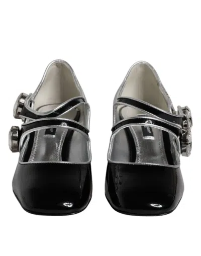 Dolce & Gabbana Patent Leather Mary Jane Heel In Black