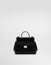 Dolce & Gabbana Patent Leather Mini Sicily Bag In Black