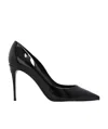 Dolce & Gabbana Cardinale 90 Patent Leather Pointed Pumps In Black