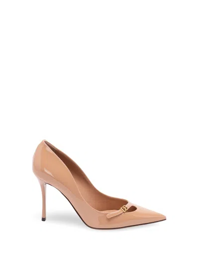 Dolce & Gabbana Patent Leather Pumps In Animal Print