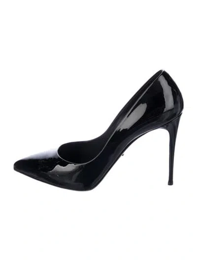 Pre-owned Dolce & Gabbana Patent Leather Pumps In Black