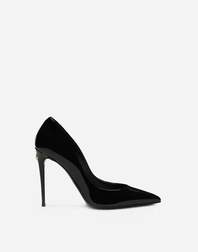 Dolce & Gabbana Patent Leather Pumps In Black