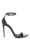 Dolce & Gabbana Kim Sandals Woman Sandals Grey Size 9.5 Leather In Nero