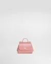 Dolce & Gabbana Mini Sicily Patent Leather Top-handle Bag In Pink