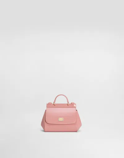 DOLCE & GABBANA PATENT LEATHER SICILY CROSSBODY BAG