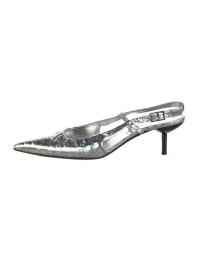 Pre-owned Dolce & Gabbana Patent Leather Slingback Pumps