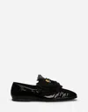 Dolce & Gabbana Slipper Mit Blumenapplikation In Black
