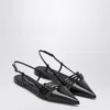 Dolce & Gabbana Patent Leather Slingback Ballet Flats In Black