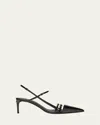 Dolce & Gabbana Dg Patent Leather Slingback Pumps In Black