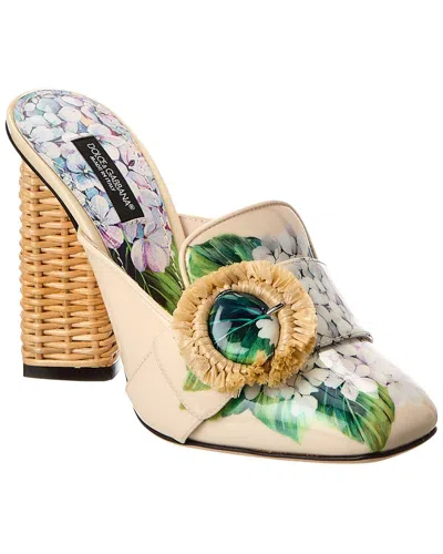 Dolce & Gabbana Patent Pump In White